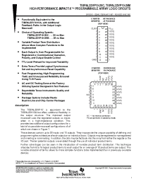 Datasheet TIBPAL22VP10-20C manufacturer TI